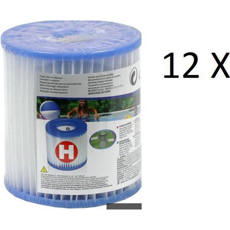 Intex H-Filterpatroon voor Filterpomp – 12 Stuks by Intex