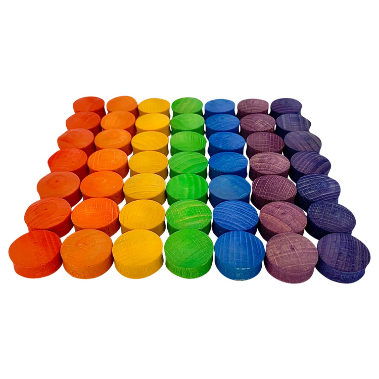 Mini Regenboog Convex Vormen 49-delig | Papoose by Papoose