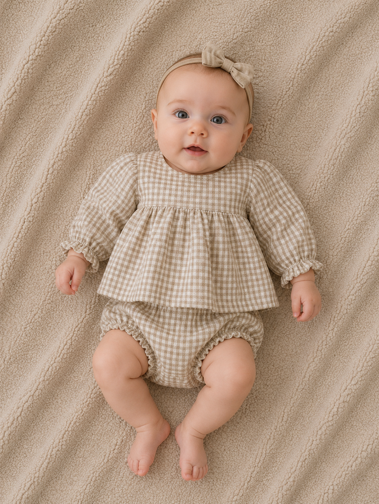 Annie & Charles® Baby Set – Jurk & Broekje van 100% Katoen | Baby 3M–24M by Annie&Charles