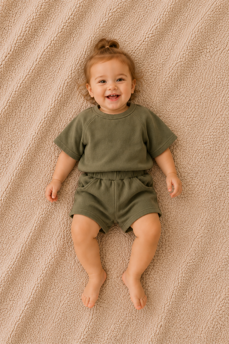 Annie & Charles® Rib-Katoen Set – Shirt & Broekje Uniseks | Kids 12M–8J by Annie&Charles
