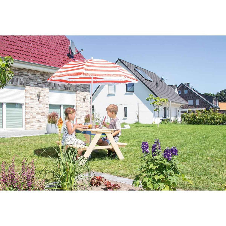 Picknickbank voor kinderen "Matsch-Nicki For 4", natuurlijk