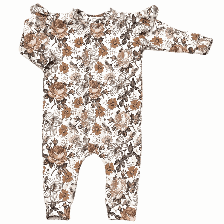 Boxpakje ruffle english garden brown - Esjalynn kids
