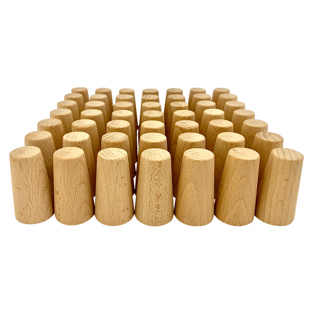 Mini Naturel Kegels 49-delig | Papoose by Papoose