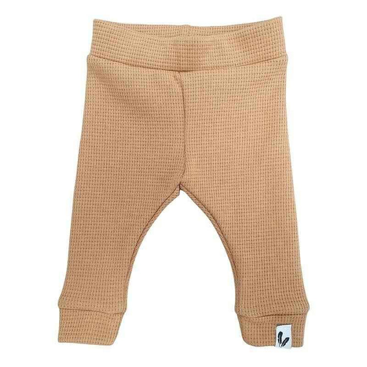 Newborn broekje waffle camel
