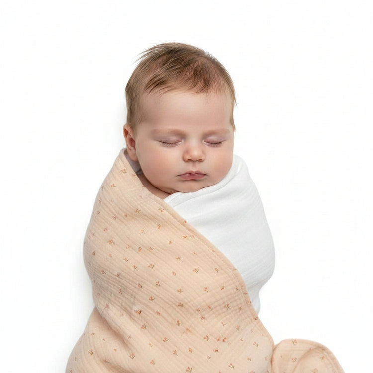 Omslagdoek nicky white zalmbesjes