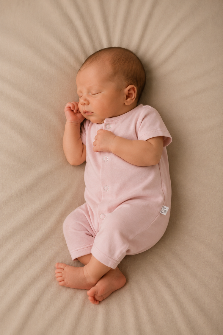 Boxpakje Zomer Old Pink | Zacht Zomerrompertje voor Baby by Feathers®