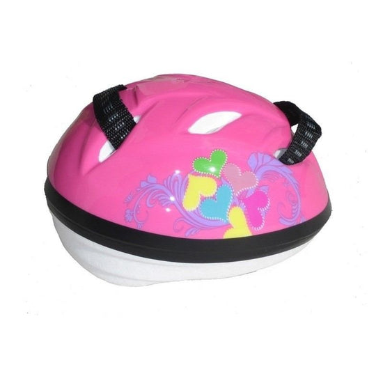 Fietshelm voor de pop roze