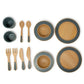 Mamamemo Houten Diner Speelset (2-Persoons) – Smaragdgroen
