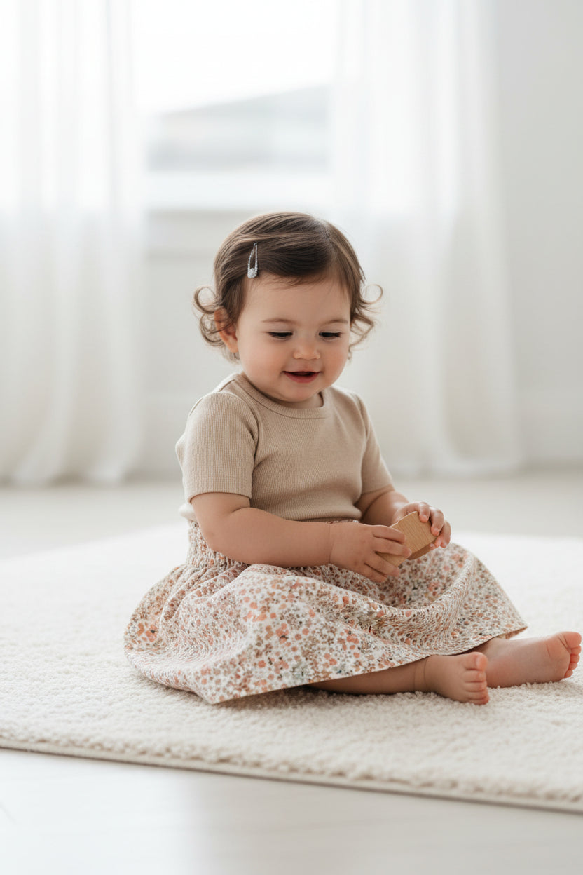 Rokje met bloemen - Schattig rokje love flower voor elke gelegenheid by Feathers®