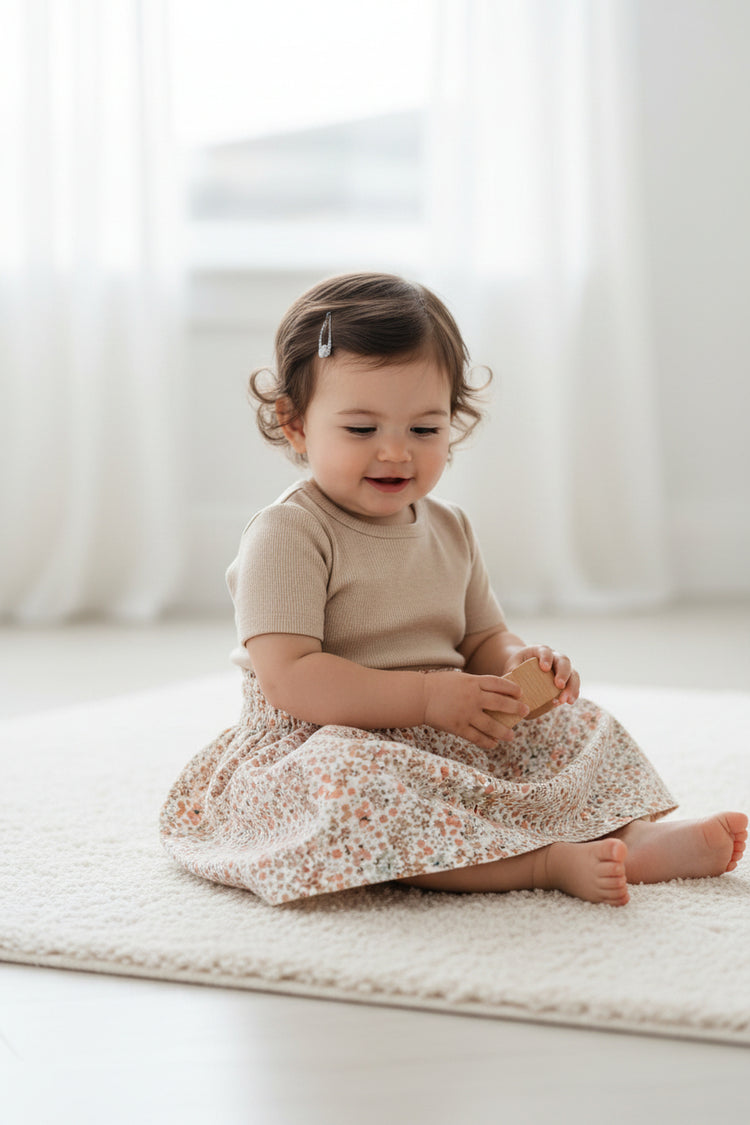 Rokje met bloemen - Schattig rokje love flower voor elke gelegenheid by Feathers®
