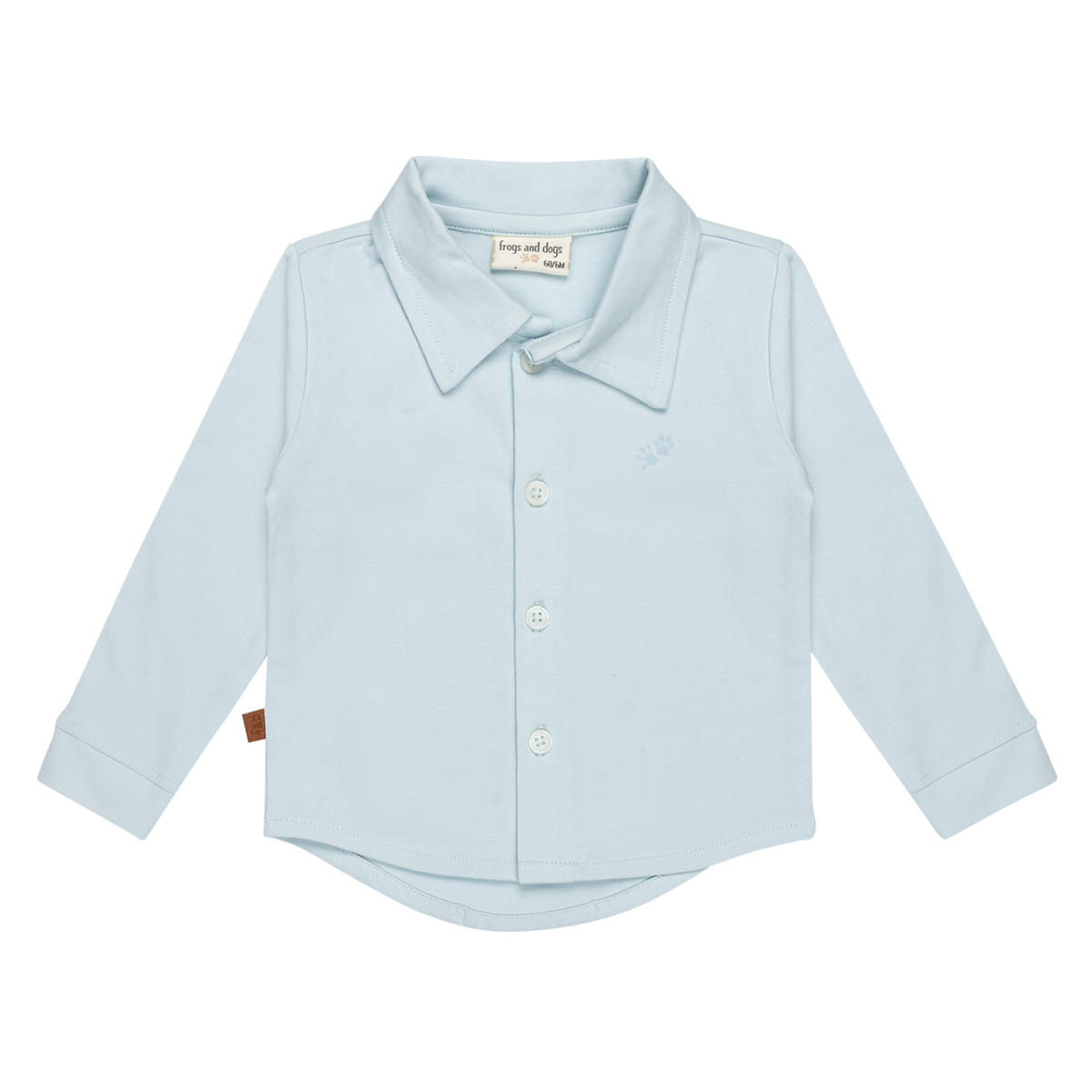 Kinderpolo Babyblauw Piqué | 95% Katoen | Maat 92–104 | Frogs and Dogs