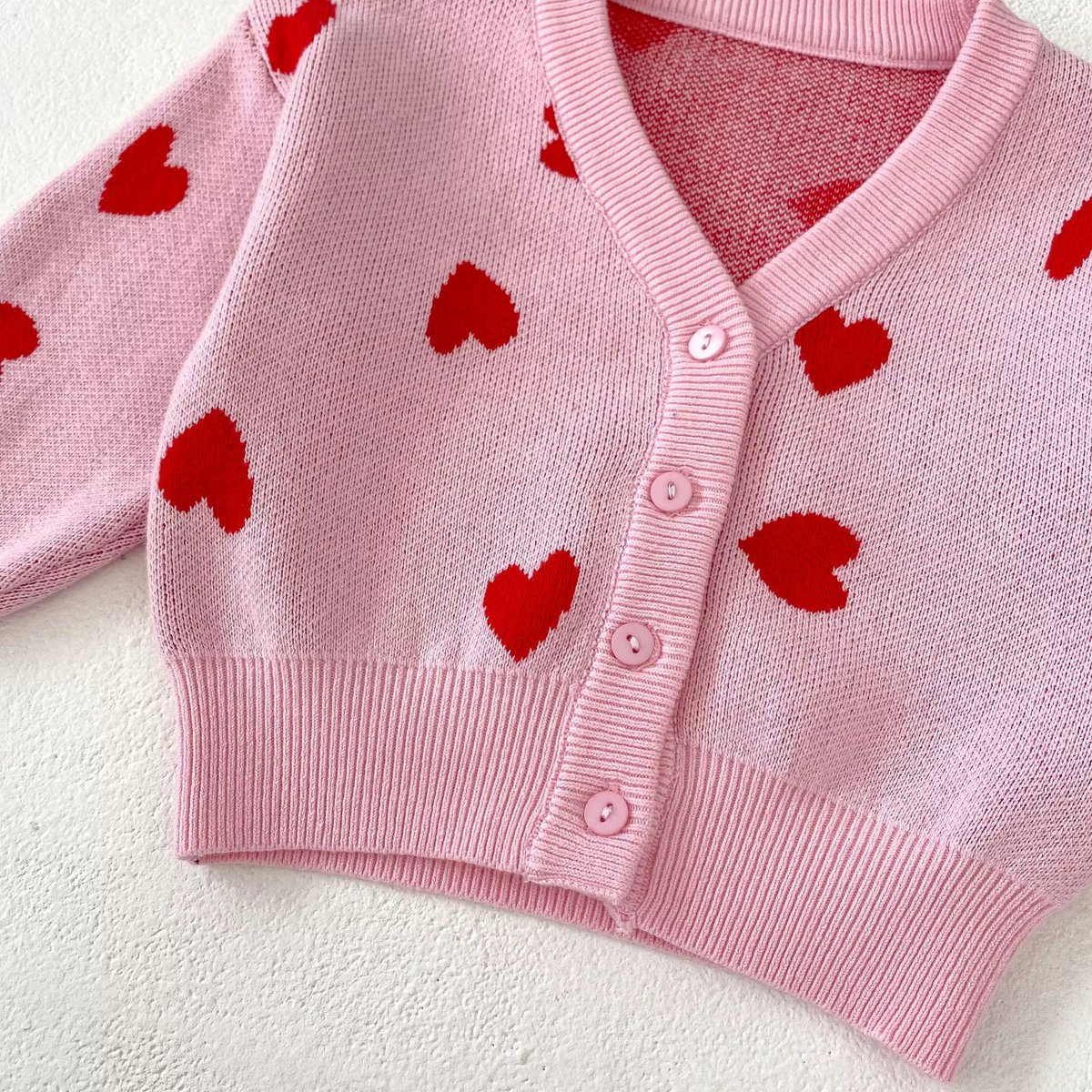 Roze Vestje met Hartjes |  Babyvest