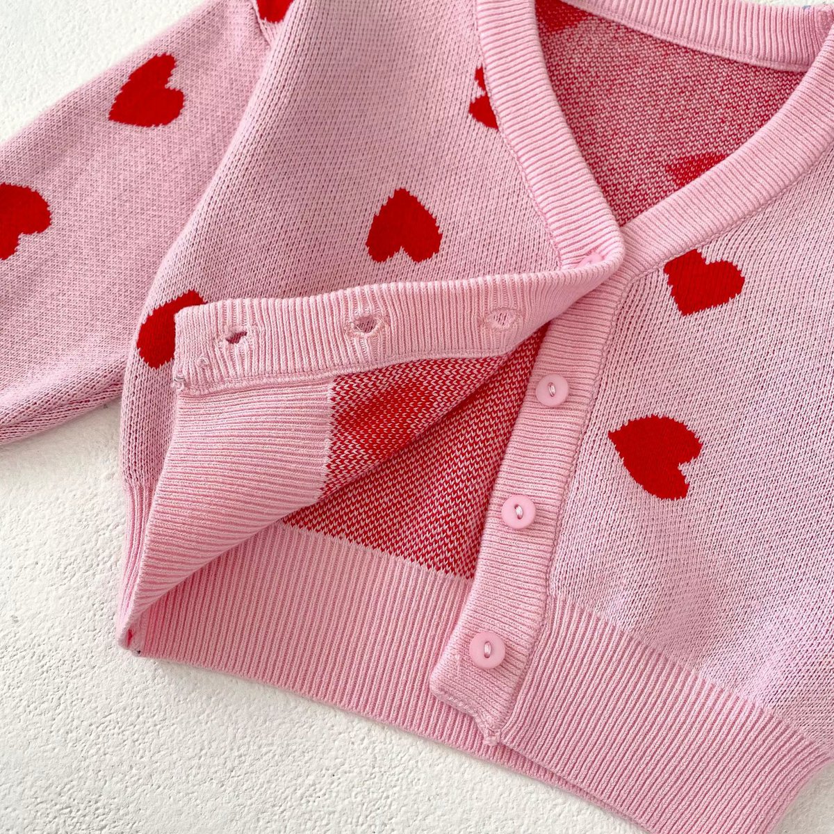 Roze Vestje met Hartjes |  Babyvest