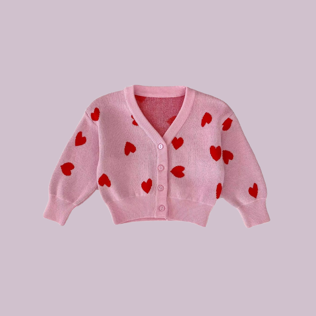 Roze Vestje met Hartjes |  Babyvest