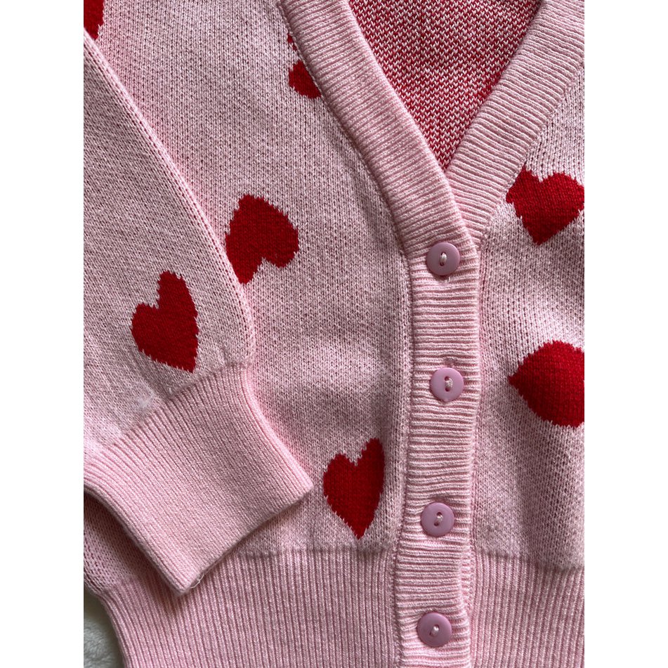 Roze Vestje met Hartjes |  Babyvest