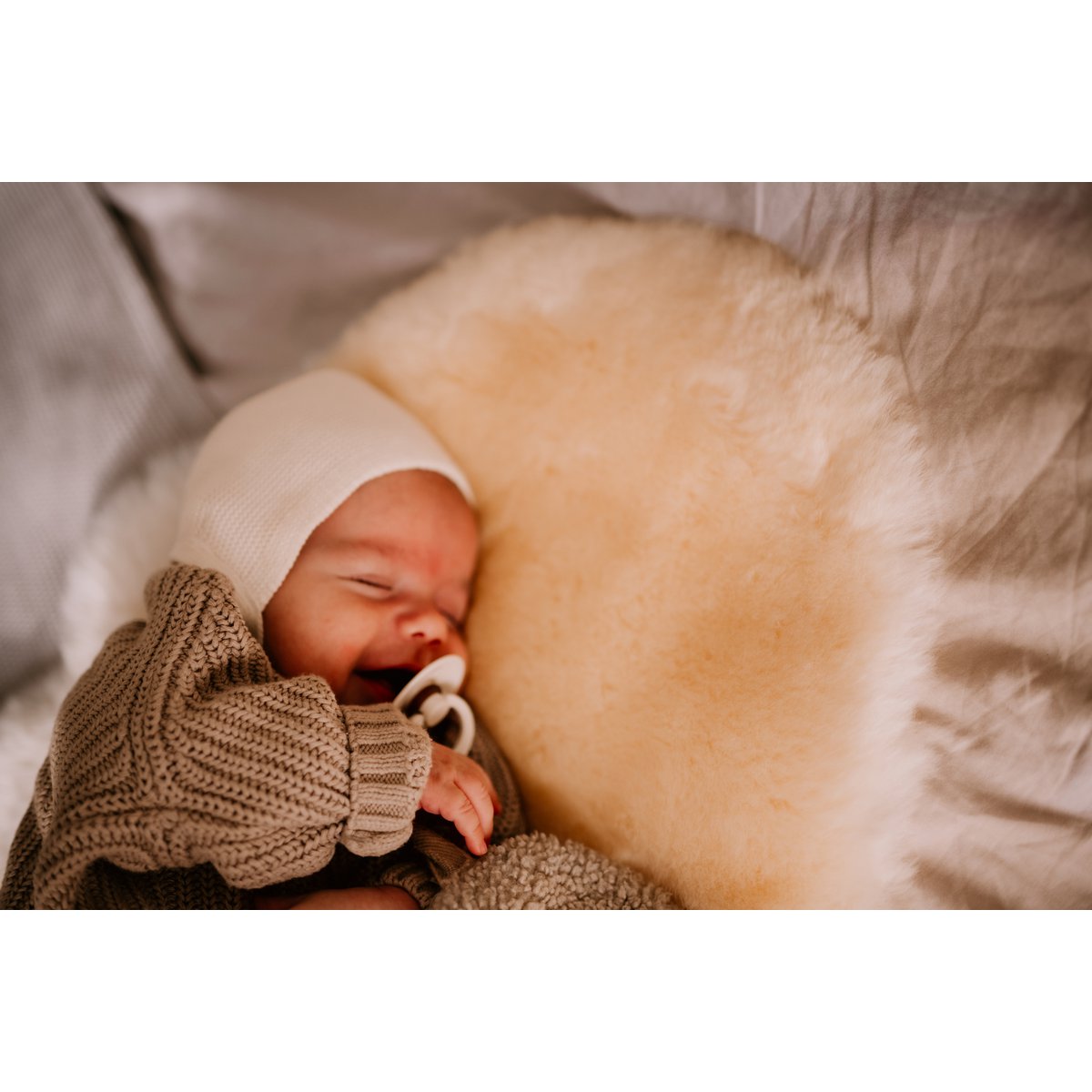 Schapenvacht medicinaal gelooid voor baby en kind