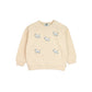 Kinder Trainingspak Beige | Geborduurde Witte Terriër | Maat 98–110