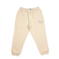 Kinder Trainingspak Beige | Geborduurde Witte Terriër | Maat 98–110