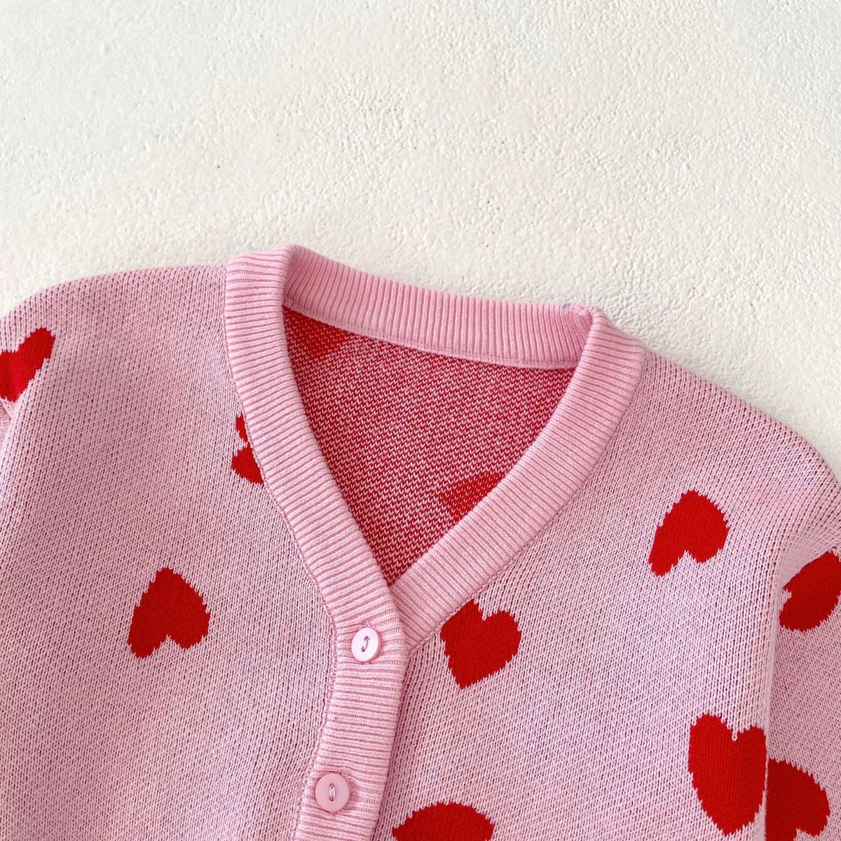 Roze Vestje met Hartjes |  Babyvest