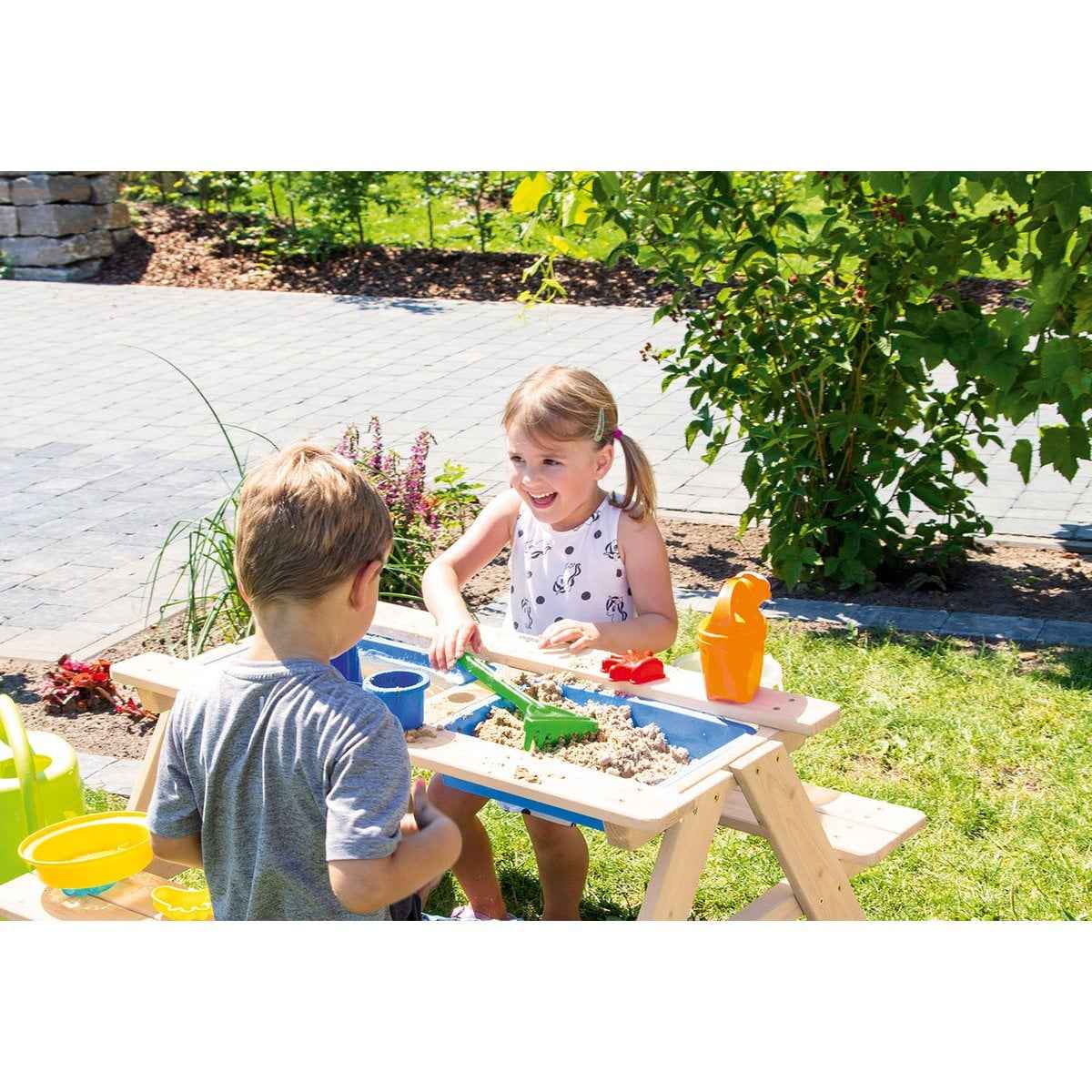 Picknickbank voor kinderen "Matsch-Nicki For 4", natuurlijk