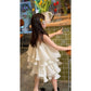 Romie Layered Pleated Ruffle Dress