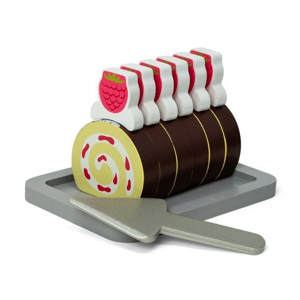 MAMAMEMO® Houten Swiss Roll – Speelgoed Bakkerij voor Kinderen | Vanaf 3 jaar by Mamamemo