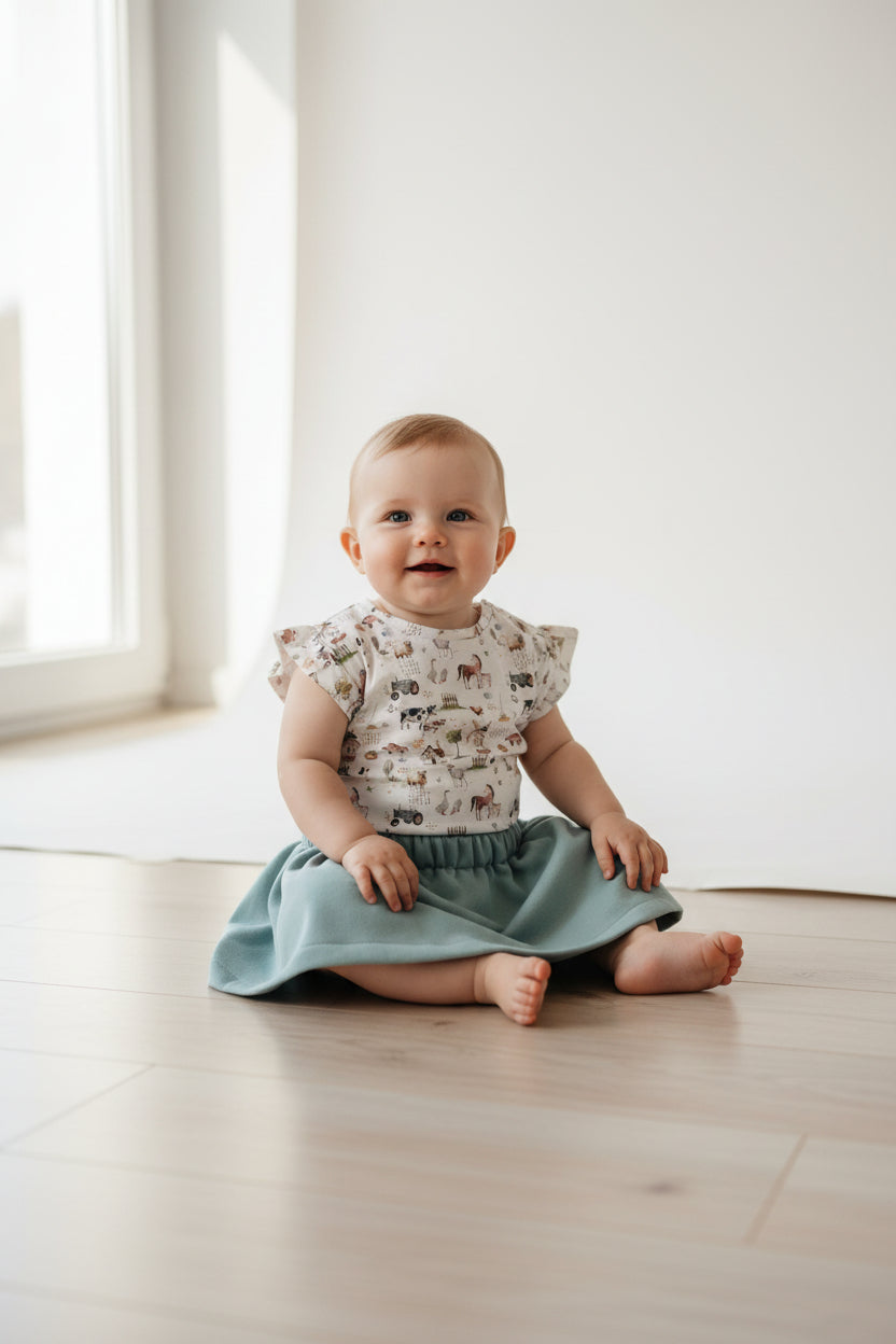 Jogging Rokje Zeegroen - Stijlvol en Comfortabel met Perfecte Pasvorm voor Elke Gelegenheid by Feathers®