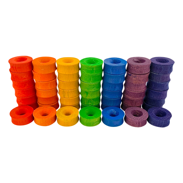 Mini Regenboog Ringen 2.5cm 49-delig | Papoose by Papoose