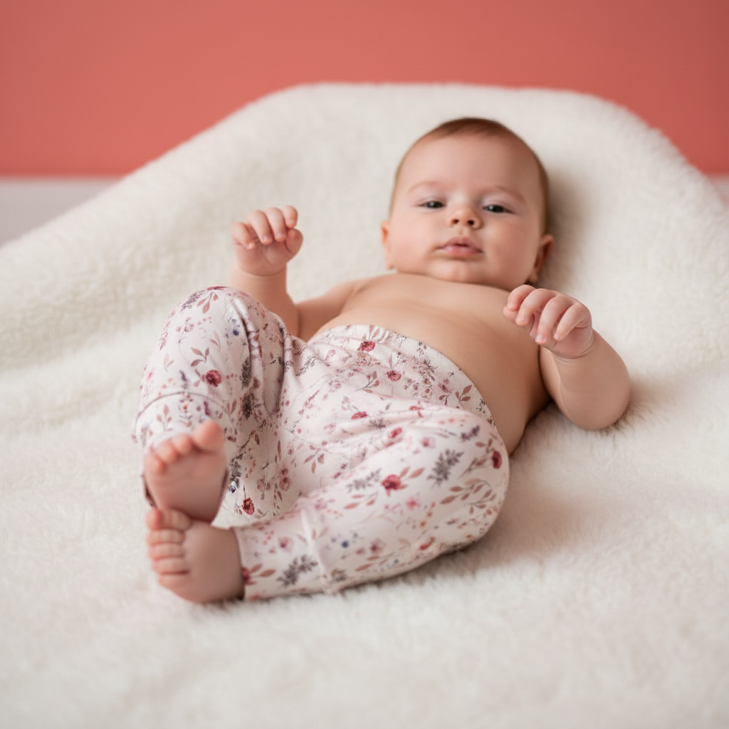 Newborn broekje romantic flower - Esjalynn kids