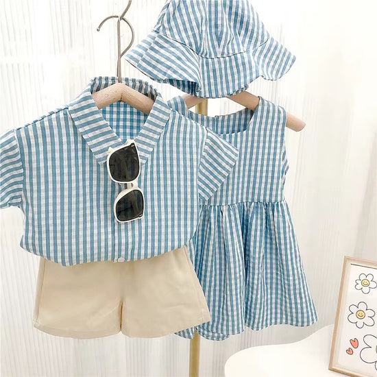 Gingham Matching Set – Tijdloze Zomerse Familie-look