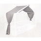 tiSsi® Mousseline Luifel voor Huisbed 90x200 cm – Grijs by tiSsi ® Familie beginnt mit uns™