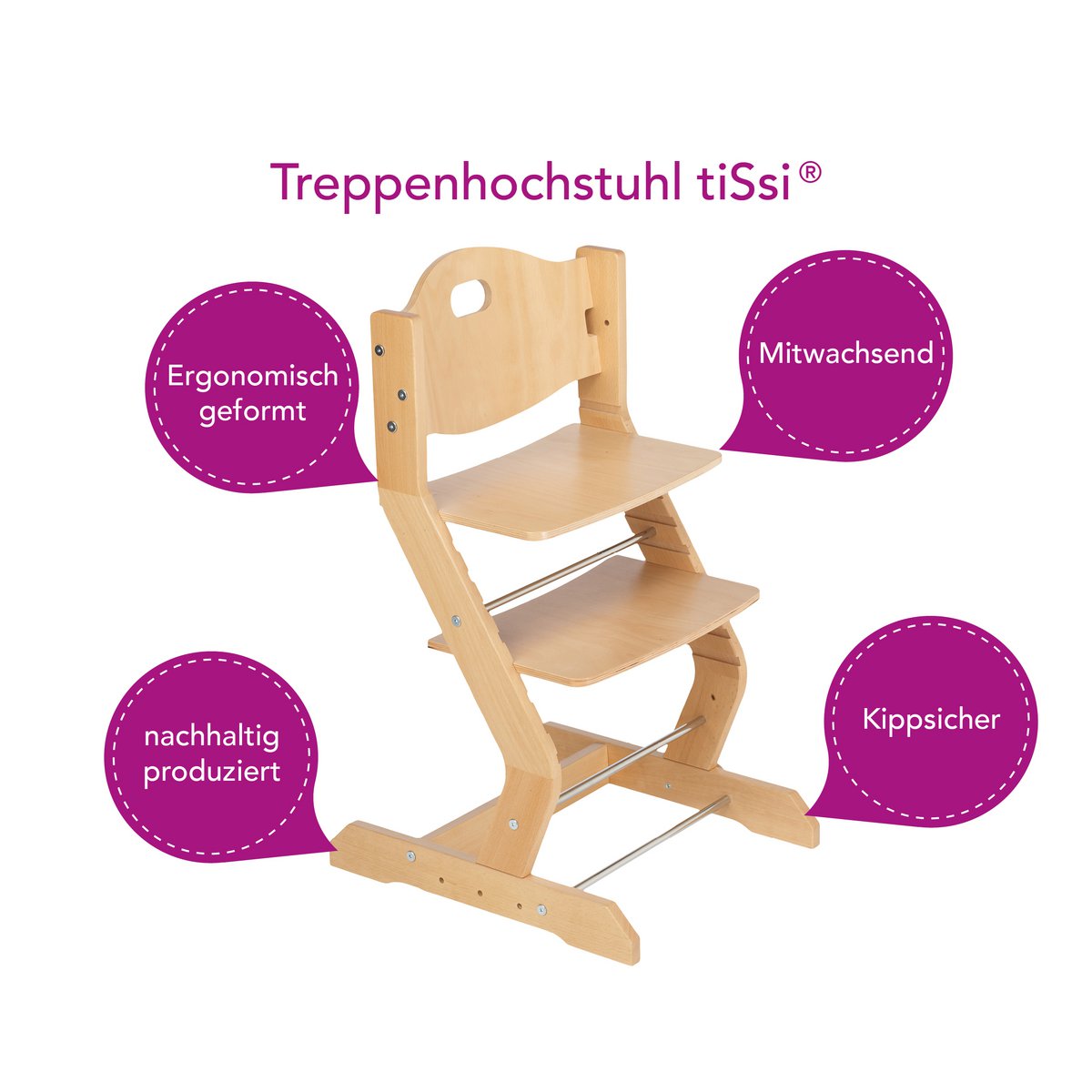tiSsi® kinderstoel naturel by tiSsi ® Familie beginnt mit uns™