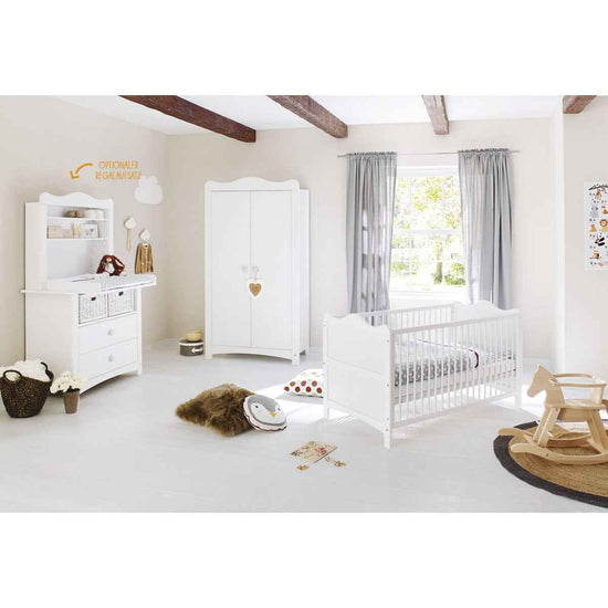 Complete babykamer Florentina brede incl. brede plankenheid, 4 delen