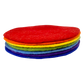 Ronde Matten Regenboog 30cm 7-delig | Papoose by Papoose