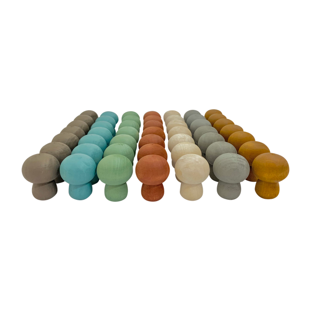 Mini Aardetinten Paddenstoelen 49-delig | Papoose by Papoose