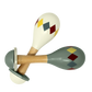 MAMAMEMO® Maracas Grijs Harlekin – Houten Babyspeelgoed vanaf 5 Maanden by Mamamemo