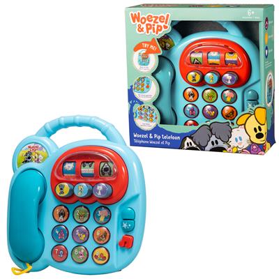 Woezel en Pip Retro Telefoon met Geluid | Baby Speelgoed | Vanaf 6 Maanden