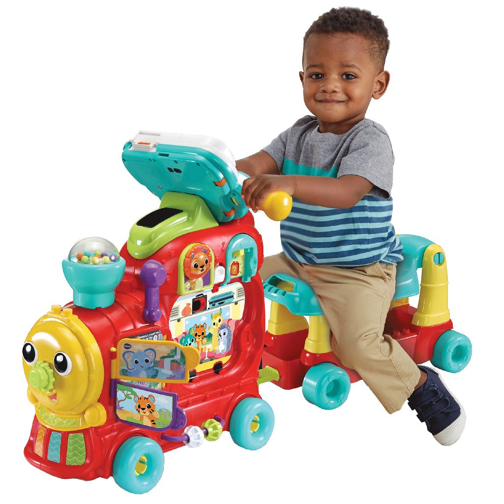 VTech letterlocomotief speelstand met letterblokjes