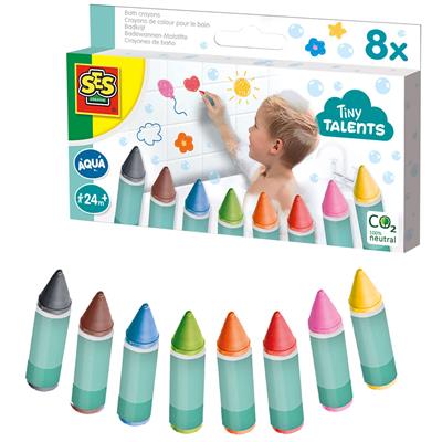 SES Tiny Talents Badkrijt | Kleuren in Bad | 8 Stuks