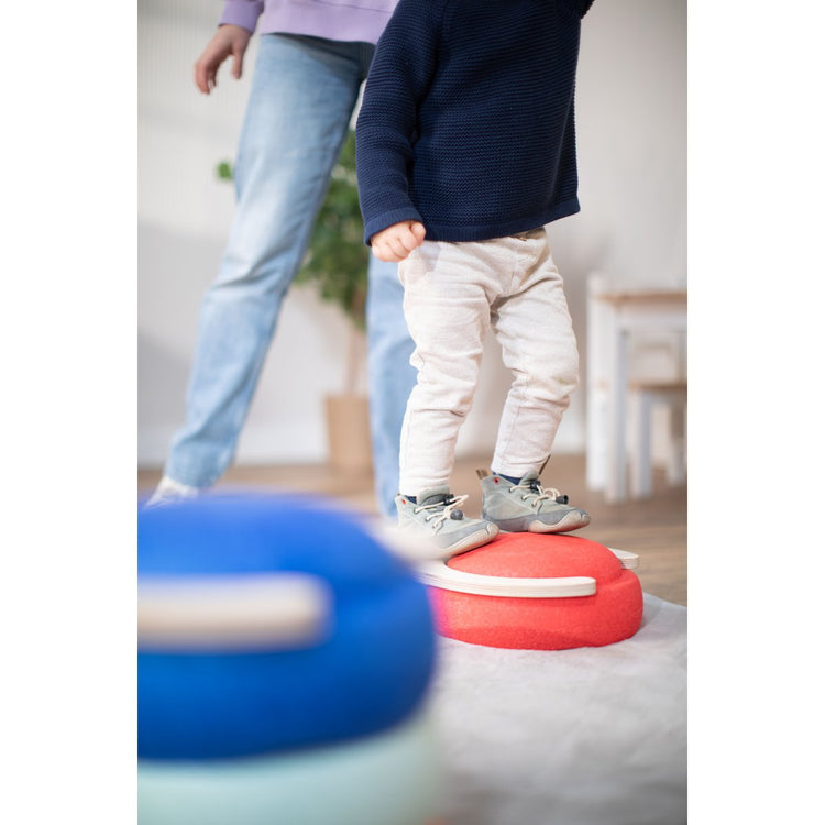 tiSsi® Balance Board Set – Bewegingsspeelgoed Compatibel met Stapelstein® by tiSsi ® Familie beginnt mit uns™