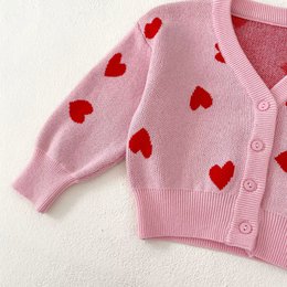 Roze Vestje met Hartjes |  Babyvest