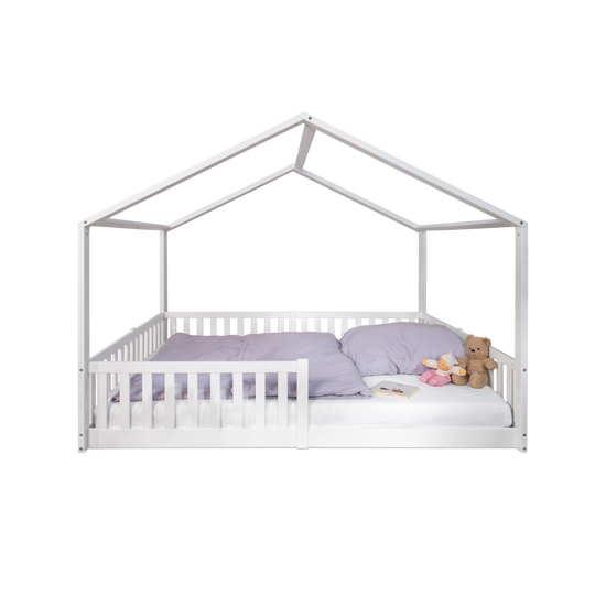 tiSsi® Enno Montessori Huisbed 140x200 cm – Wit Beukenhout by tiSsi ® Familie beginnt mit uns™