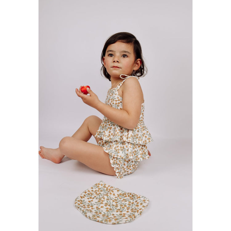 Amy Badpak Oranje Meisjes | Inclusief Badmuts | La Olivia Kids by La Olivia Kids