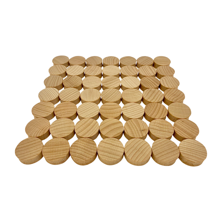 Mini Naturel Concave Vormen 3cm 49-delig | Papoose by Papoose