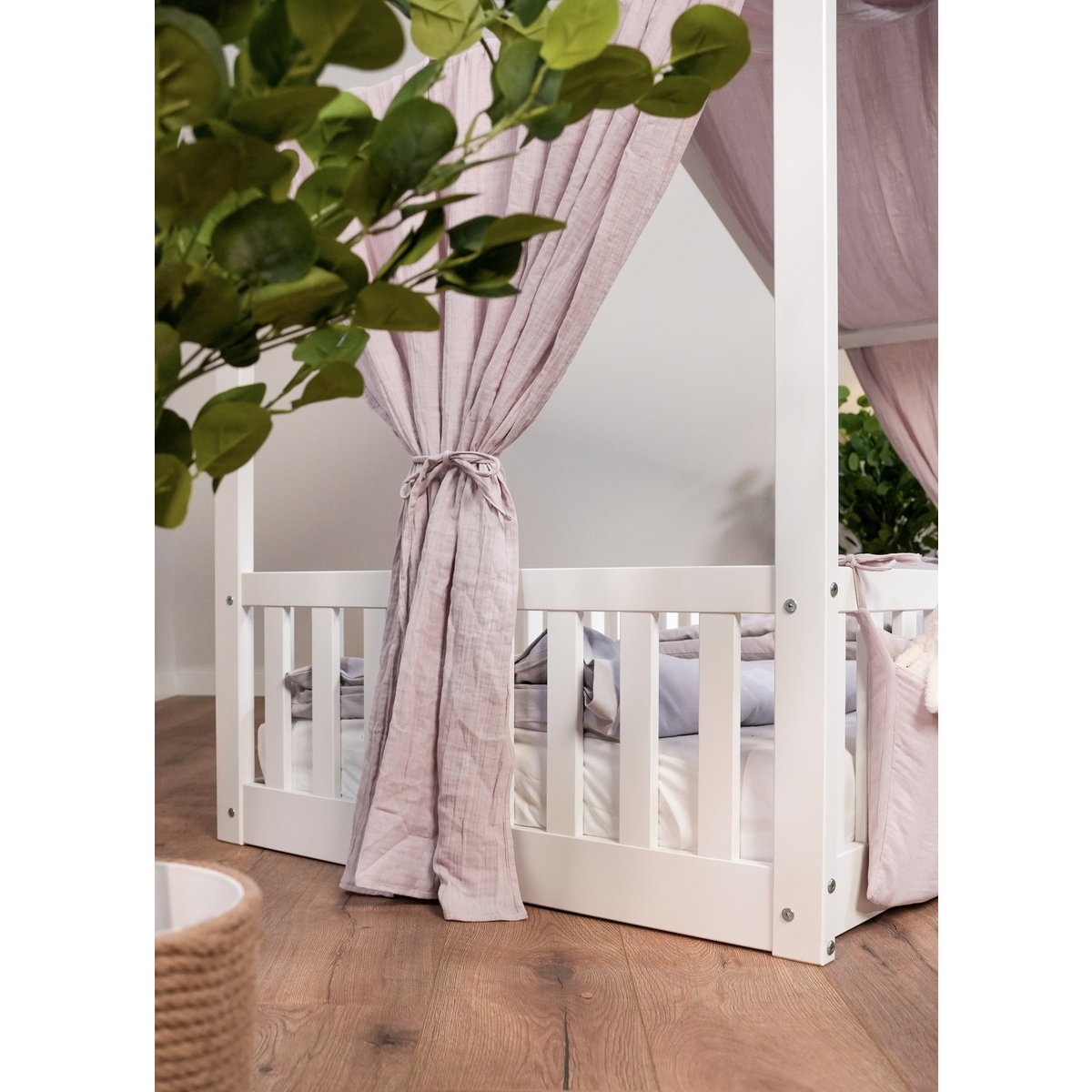 tiSsi® Mousseline Luifel voor Huisbed 90x200 cm – Altrosa by tiSsi ® Familie beginnt mit uns™