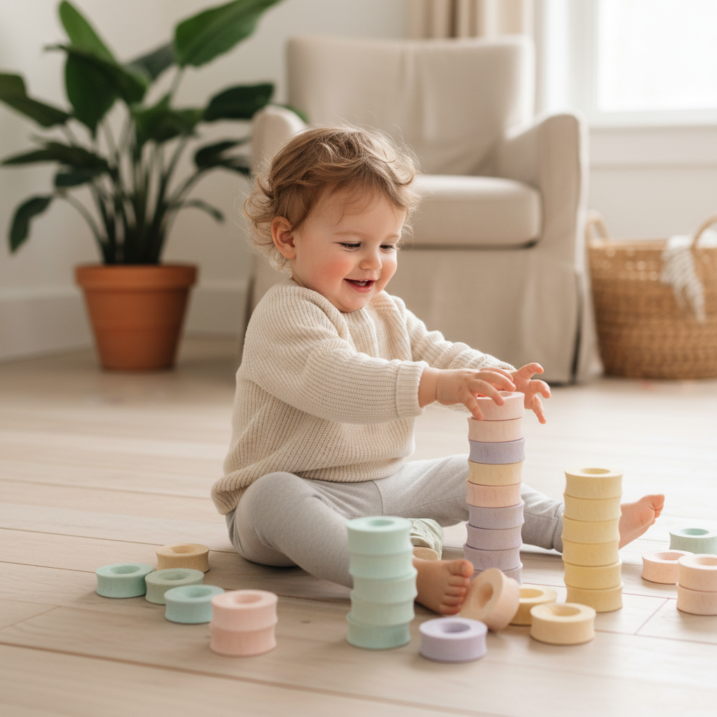 Mini Pastel Ringen 2.5cm 49-delig | Papoose by Papoose