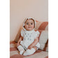 Erin Romper – Witte Romper met Geborduurde Bloemen