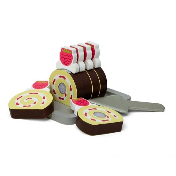 MAMAMEMO® Houten Swiss Roll – Speelgoed Bakkerij voor Kinderen | Vanaf 3 jaar by Mamamemo