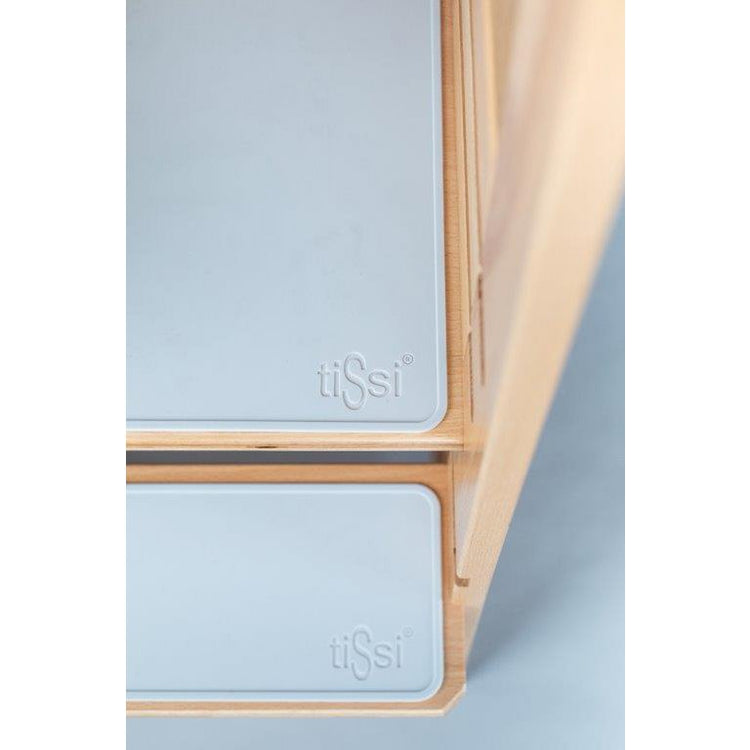 tiSsi® Antislipmattenset Grijs voor Leertoren FELIX – Siliconen Veiligheidsmat by tiSsi ® Familie beginnt mit uns™