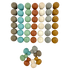 Mini Aardetinten Paddenstoelen 49-delig | Papoose by Papoose